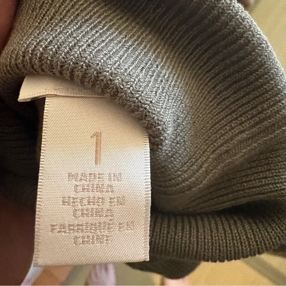 NEW CHICO’s Olive Turtleneck Sweater for Women M - Picture 5 of 8